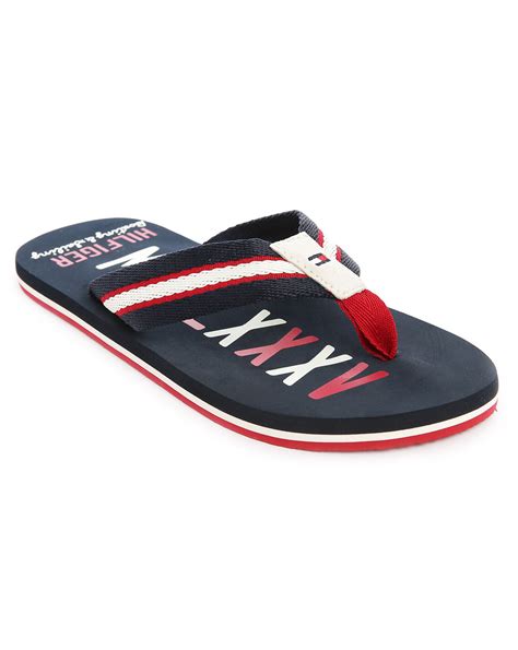 tommy hilfiger slipper herren|tommy hilfiger wedge flip flops.